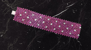 Rareté Studios - Bold Pink Sapphires and Diamond Bracelet